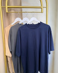 Oversize T-Shirt 3 lü Paket(Lacivert sütlü kahve antrasit)