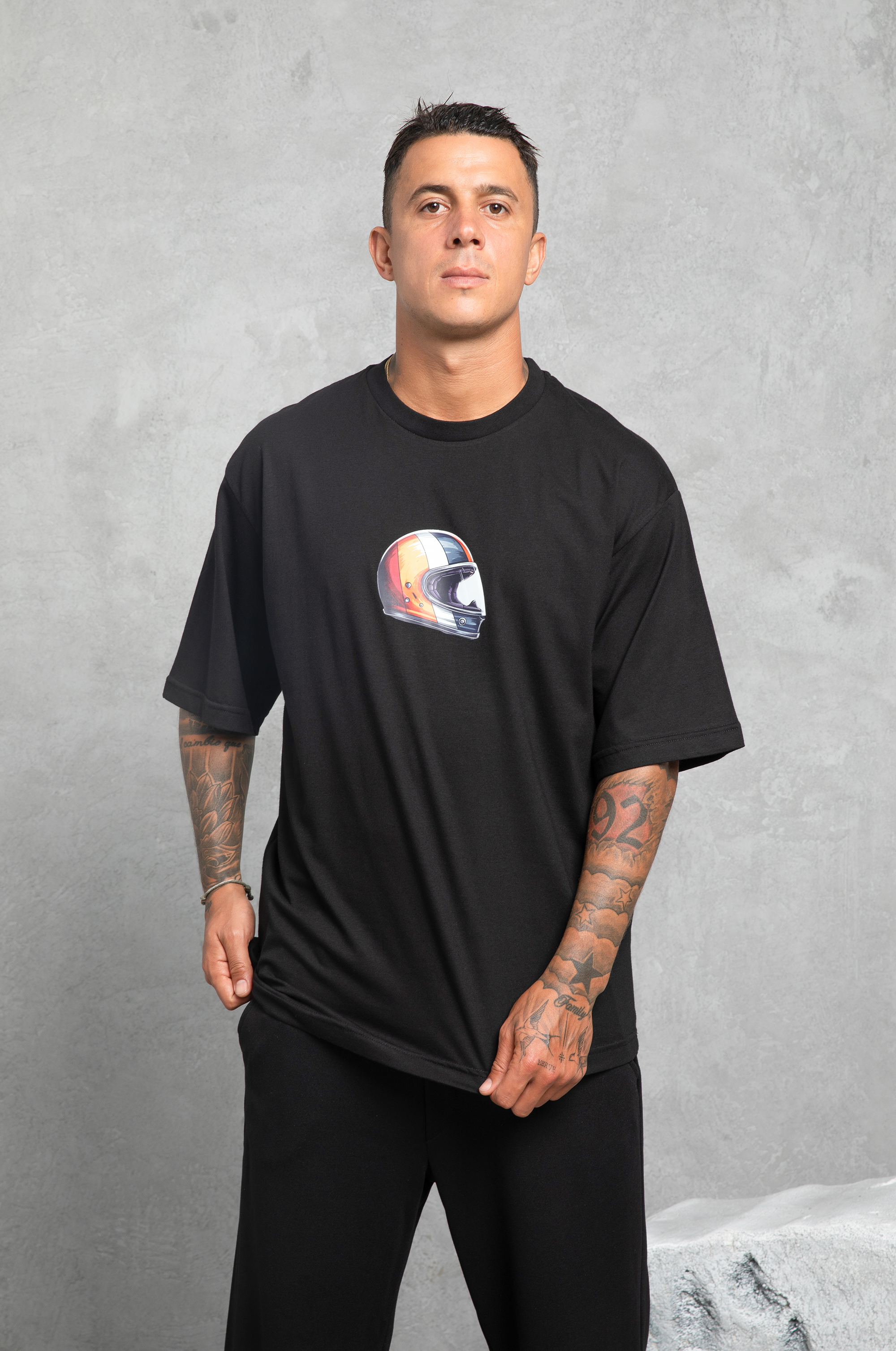 Oversize Baskılı T-Shirt Erkek
