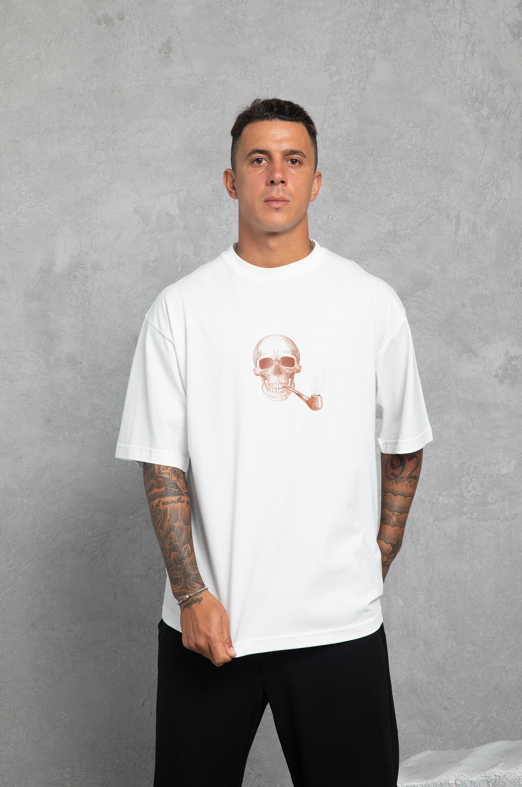 Oversize Baskılı T-Shirt Erkek