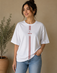Oversize T-Shirt  Milli Takım AY YILDIZ TÜRKİYE Şeritli