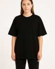 Oversize T-Shirt Siyah Kadın