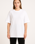 Oversize T-Shirt Beyaz Kadın