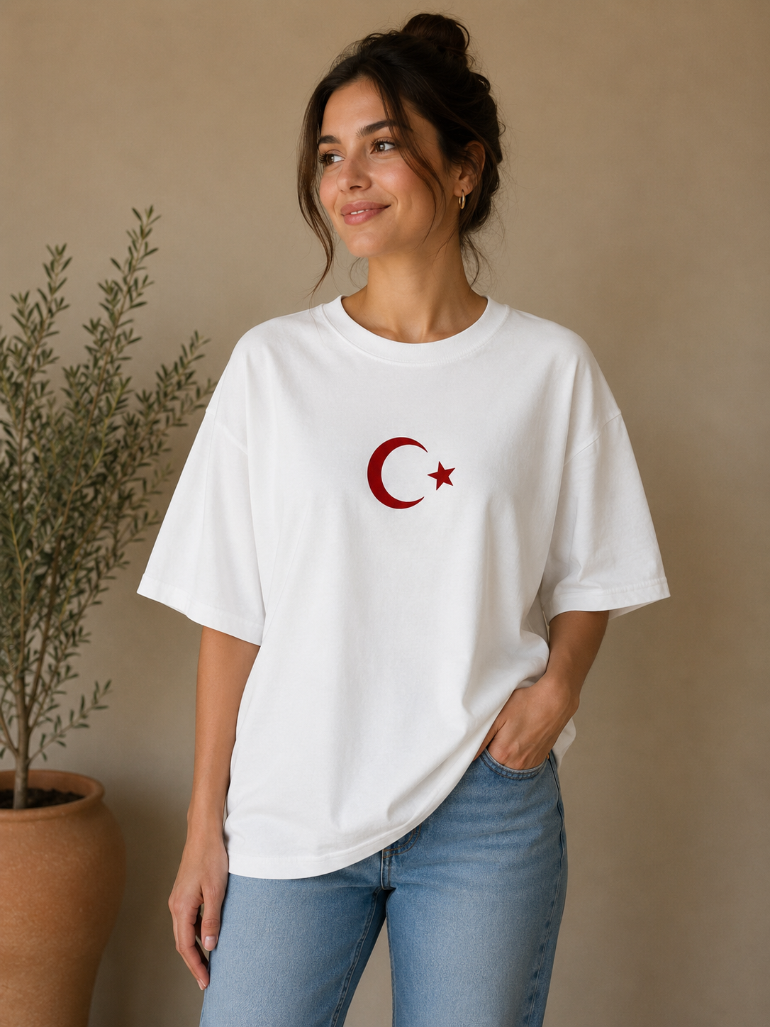 Oversize T-Shirt  Milli Takım AY YILDIZ