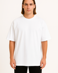 Oversize T-Shirt Beyaz Erkek
