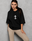 Oversize Baskılı T-Shirt Kadın Matmazel