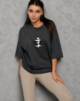 Oversize Baskılı T-Shirt Kadın Matmazel