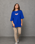 Oversize Baskılı T-Shirt Kadın Karpuz Dilim